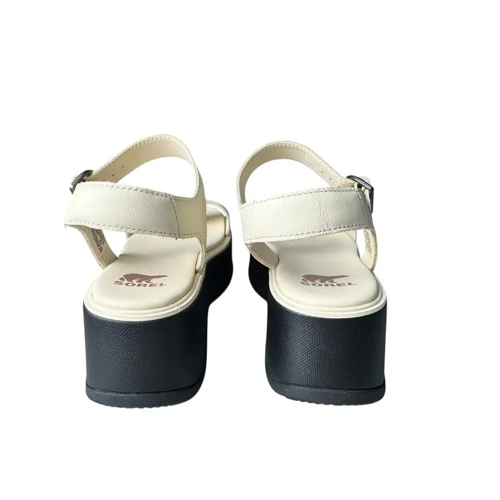 Sorel Womens Dayspring Platform Sandal Honey White Sz 7.5 Coastal Modern Neutral - Picture 6 of 11